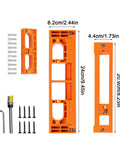 Top Rated Shop Favorite Adjustable Concealed Hinge Router Template For Cabinet Doors Reusable Woodworking Jig with precise measurements.