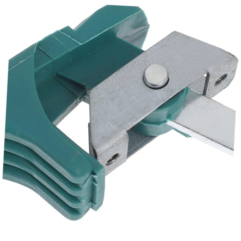Heavy Duty Commercial Oven Handle Sturdy Plastic Baking Grip For Industrial Kitchen Cooking Equipment Drying Rack Close-up of green thermoplastic grip.