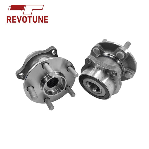 Two Piece Rear Wheel Bearing And Hub Assembly 5 Lug Set Fits Scion FR S Toyota 86 GR86 Subaru Outback Forester Impreza Legacy Crosstrek WRX 2008-2020 Replacement, silver