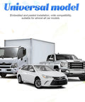 Universal model vehicles including a sedan, box truck, and pickup truck showcasing wide compatibility for car models.