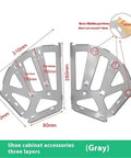 Heavy Duty Stainless Steel Cabinet Hinges Multi Layer Real Deal Hardware For Foldable Shoe Rack Shelf Two Piece Set gray cabinet accessories with dimensions