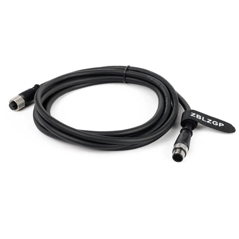 M12 A Coded 12 Pin Male To Female Shielded Signal Cable For Cognex Camera Industrial Ethernet I O Extension RS232 Cable