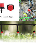 50 Foot Automatic Drip Irrigation System Kit For Garden And Greenhouse With Quarter Inch Tubing Atomizing Nozzle Dripper