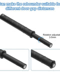 Four Pack Magnetic Push Latches with adjustable rotation for cabinet doors, black plastic, 107 by 10 millimeter, anti rust