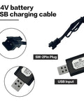 Two Pack 7.4V LiPo USB Charger With SM 2PIN Plug For RC Cars And Planes Battery Protected USB Input 5V 2A