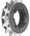 Close-up of SF MX30 Single Speed Freewheel With 18 Teeth By Three Thirty Second Inch, chrome finish for standard threaded hubs.