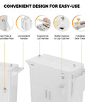 Patio Cooler With Storage Cabinet And Bottle Opener Ice Chest For Outdoor Parties And Poolside Gatherings Keeps Drinks Cold And Fresh Holds Up To 80 Quarts With Drainage And Extra Space For Tools And Snacks convenient features