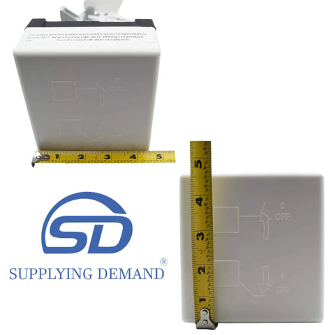 Ice Maker Assembly Replacement For Specific Refrigerator Models W10300022 And W10122556 with tape measure scale