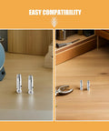 Close-up of Three Pack Durable Stainless Steel Epee Tips Replacement For Fencing Practice on wooden table