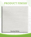 Brushed white finish sample for Full Size Conversion Kit Bed Rails For Convertible Cribs Solid Wood Toddler To Adult Bed Rails.