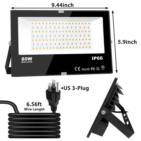 Heavy Duty Smart Led Flood Light With Slick Mobile App Control And Punchy 800W Equivalent Output For Smooth Outdoor Landscape Glows That Bring Boss Vibes To Your Backyard Or Patio