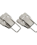Beefy Iron Cabinet Catch And Latch Set For Suitcases Trunks And Toolboxes Twin Pack With Screws Modern Silver Hardware Secure Lift Off Toggle Clasp