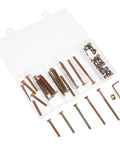 49 Piece M6 Hex Socket Drive Screw And Nut Set For Furniture Repair And Home Renovation Barrel Bolt Assortment Kit in plastic box
