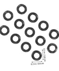 Spring Wave Washer Gasket Kit 500 Pieces Spring Steel Wave Washers For Electrical Connections And Automotive Applications, Prevent Loosening, Protect Screws, High Resilience And Durable Sealing. 0.3 in black washers