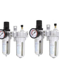Oil Water Separator For Air Compressor FRL Unit 2/1 Way SFC400 Compatible High Efficiency Filter With Drain Valve, front view