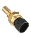 Water Temperature Sensor Kit For Automotive Engines, Contact Sensitive No Break Plug And Play Wire Installation Kit, Delphi 3rd Generation Compatible, OEM Aliases 15369305 1341856 55199579 21123851010, Black And Gold, close-up view.