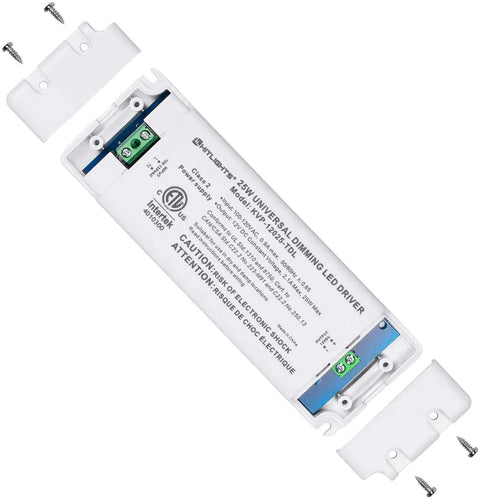 Dimmable LED Driver Transformer 25W Power Supply 120V AC To 12V DC For LED Strip Lights No Fuss Dimming With Lutron And Leviton Dimmers