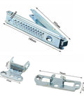 Two Pack Desktop Adjuster Brackets For Lifting Painting Tables, heavy duty door hinge hardware with measurements