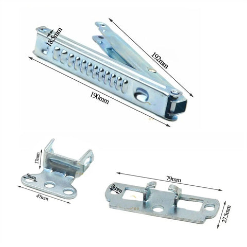 Two Pack Desktop Adjuster Brackets For Lifting Painting Tables, heavy duty door hinge hardware with measurements