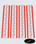 Clear Acrylic Hinges 12 Inch Four Pack Self Adhesive No Glue Needed Transparent 300mm Piano Hinges For Cabinets Boxes And DIY Projects