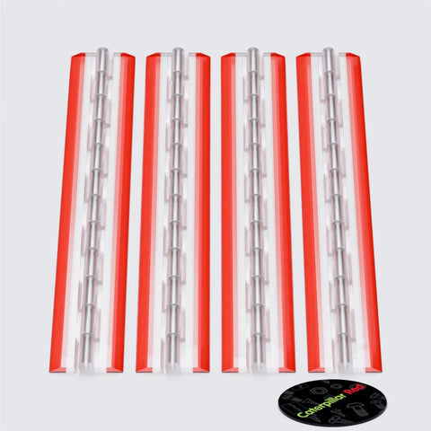 Clear Acrylic Hinges 12 Inch Four Pack Self Adhesive No Glue Needed Transparent 300mm Piano Hinges For Cabinets Boxes And DIY Projects