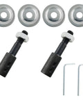 Two Set 8mm Motor Arbor Adapter Kit For Bench Grinder And Polisher Sander Extension Shaft with washers and hex keys.