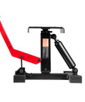 Side view of Dirt Bike Lift Stand With 1200Lb Capacity, Hydraulic Motorcycle Jack, Beefy Built Tough Pro Grade, Adjustable Height
