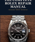 Hands On Luxury Watch Repair Manual For Calibers 1030 To 3235 Learn Step By Step How To Service Water Resistant Oyster Cases And Restore Vintage Timepieces Like A Pro. Cover showing stainless steel Rolex Oyster Perpetual Datejust with black dial.