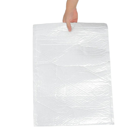 Hand holding a Waterproof Bubble Mailers 10 Pack Self Seal Padded Envelopes 40x50 CM Foam Packaging Bags
