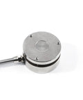 Compact 58Mm Bellows Style Load Cell Sensor For Tension And Compression Testing, 0.2 Percent Accuracy, 0 to 200 Kg Range, Force And Weight Sensor For Scales, Diaphragm Design, Easy Install, Dialed In Readings. silver 58mm round load cell with cable