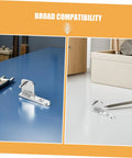 2 Pack Heavy Duty Adjustable Refrigerator Door Hinges For Commercial Kitchens Quiet Close To Reduce Door Slams on blue and white surfaces