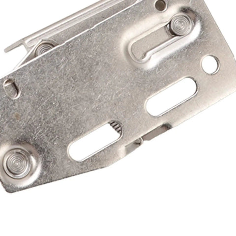 Close-up of Two Sets Steel Cabinet Door Hinges With Cupboard Hinges 45 Degree Down Flip Scissor Spring Design Beefed Up Rust Resistant