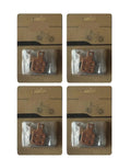 Four Pair Kickass Disc Brake Pads Fit Hydraulic Or Mechanical Shimano Mt5 Mt7 M5 Sh901 Systems in packaging.