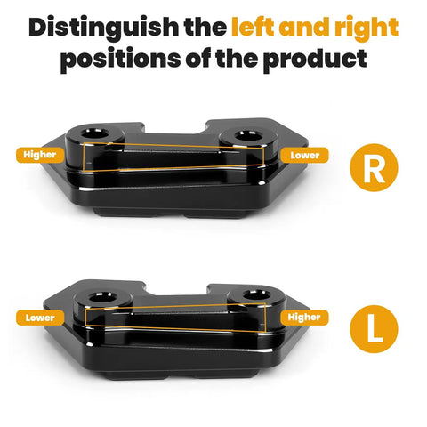 Ram 1500 Sun Visor Repair Kit Two Pack Easy Clip Replacement for Sagging Noisy Visors showing left and right clip positions