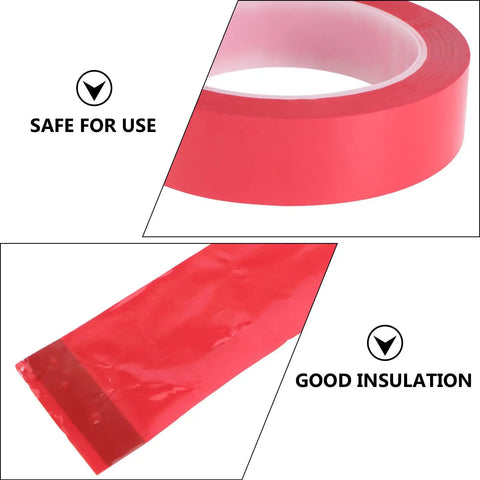 Packove 6Pcs Liquid Rubber Electrical Tape Waterproof Insulation Wrap For Transformers And Auto Wiring Positioning Fastener Red Roll