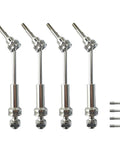 Stainless Front And Rear CVD Drive Shaft Upgrade Set For One Tenth Scale Slash VXL 4X4 Rustler VXL 4X4 Stampede VXL 4X4 Hoss VXL 4X4