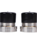Two Pack Trailer Bearing Protectors 2.441 Inch Dia Stainless Steel Aluminum Alloy Heavy Duty Wheel Bearing Protectors side view