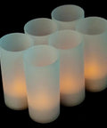 Rechargeable LED Tea Lights Set Of 12 With Flameless Flicker In Amber Color Includes Frosted Holders Charge Base Power Adapter And User Manual For Easy Setup 8 Hour First Charge Consistent 6 To 8 Hour Run Time Safe Home Decor