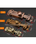 Top Shelf Zinc Alloy Sliding Bolt Door Latch, Smooth Auto Return Barrel Lock For Patio Barn Doors, size options displayed.