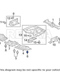 Diagram of 30 Piece Fender Liner Push Type Retainer Clips Set MU488006 for various Mitsubishi models' components