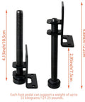 Heavy Duty Furniture Levelers With Adjustable Screw Feet And L Shaped Brackets Includes 12 Mounting Screws For Wardrobes Tables Cabinets
