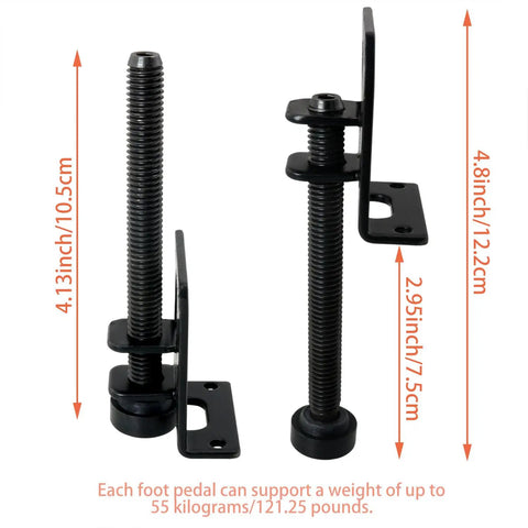 Heavy Duty Furniture Levelers With Adjustable Screw Feet And L Shaped Brackets Includes 12 Mounting Screws For Wardrobes Tables Cabinets