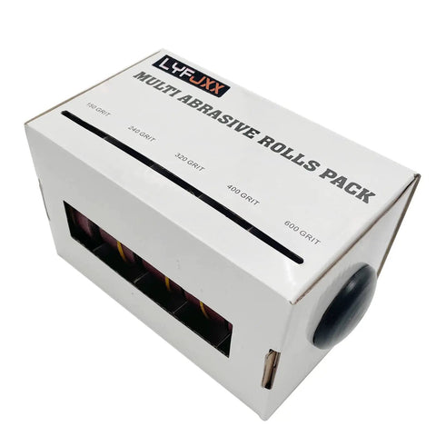 Box of Emery Cloth Roll Set With 5 Grits 150 240 320 400 600 8 Meters Aluminum Oxide Sandpaper