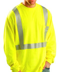Occlux Hi-Vis Flame Resistant Long Sleeve T Shirt With Pocket ANSI Class 2 ATPV 10 Cal Per Sq Cm NFPA 70E Compliant 5X Large, Yellow