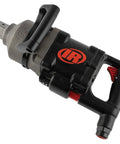 Badass 1 1/2 Inch Air Impact Wrench Blasts Through Frozen Lug Nuts With 7300 Nm Breakaway Torque Titanium Hammercase And Thru Hole Auxiliary Handle side view showing grip and details.