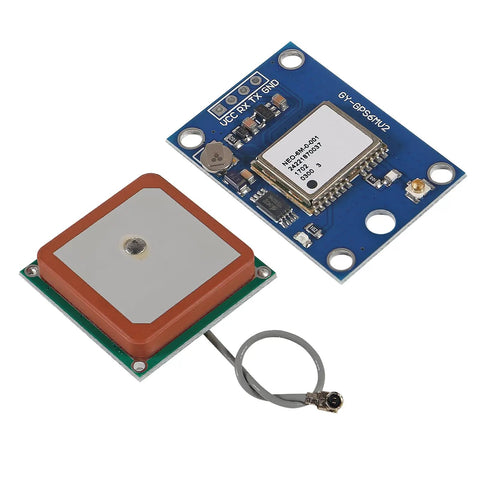 Neo 6M GPS Module Flight Controller With Large Antenna For EEPROM And APM 2.5 Compatible System 3V To 5V Power RS232 TTL Interface 9600 Baud LED Indicator Data Backup Battery Great For Hobbyist Drones And DIY RC Builds module and antenna