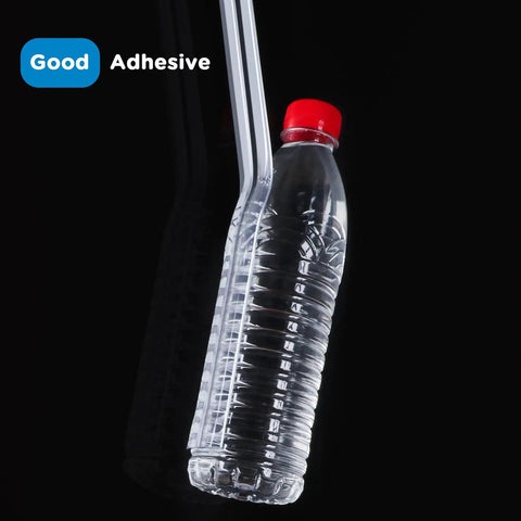 Clear 0.6 Inch Edge Protector Strips Thickened Silicone Soft Corner Guards With Upgraded Pre Taped Strong Adhesive holding bottle