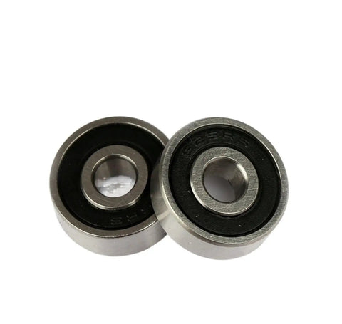 Deep Groove Ball Bearing 626 2RS 6x19x6mm, double rubber sealed, shown in a close-up view, ideal for small machinery and DIY gadgets.