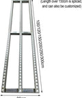 Flow Rail Roller Conveyor For Warehouses 40cm X 250cm Heavy Duty Gravity Conveyor For Delivery Packing Bucket Line Unloading Smooth Operation Durable Design For Industrial Commercial And Workshop Use, 30cm wide