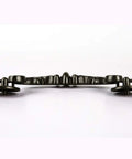 Side view of Six Pack Antique Black Bronze Drop Down Bail Drawer Pulls Rustic Vintage Cabinet Hardware, 7.3 Inch Length